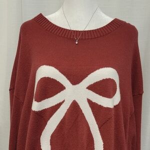Cozy Bow Tie Sweater